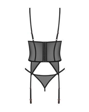 Корсет Obsessive Euridia corset & tanga M/L SX3578 фото