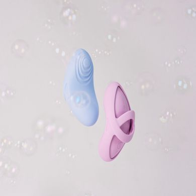 Смарт-вібратор для клітора Svakom Echo 2 Sky Blue, підігрів до 38 &deg;C, знімна насадка на палець SX2448 фото