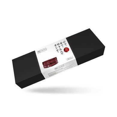 Шкіряний пояс для бондажу Liebe Seele Wine Red Waist Cuff, S Size SO9460 фото