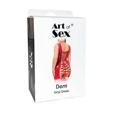 Лакована сукня на шнурівці Art of Sex - Demi, колір чорний, L-2XL SX3650 фото