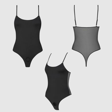 Боді з фіксацією ділдо Strap-On-Me Harness Body Signature - XS - Black SX3505 фото