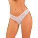 Напівпрозорі трусики Obsessive Heavenlly panties XL/2XL, відкриті сідниці SO8171 фото 1