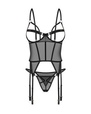 Корсет Obsessive Euridia corset & tanga XL/2XL SX3579 фото