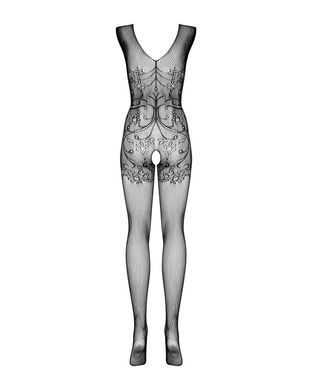 Бодістокінг Obsessive Bodystocking F234 S/M/L, абстрактний малюнок, глибоке декольте SO7230 фото