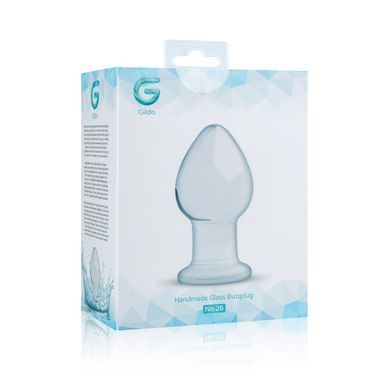 Скляна анальна пробка Gildo Glass Buttplug No. 26 SO4420 фото