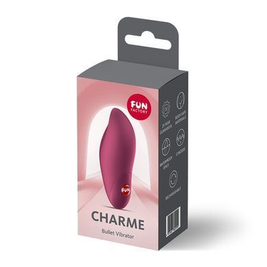 Віброкуля Fun Factory Charme Wine Red, 12 режимів, перезаряджувана SX3281 фото