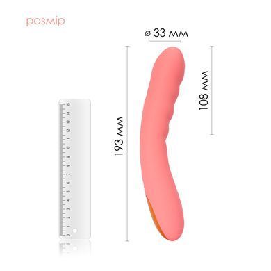 Смарт-вібратор з пульсацією Svakom Ava Neo Peach Pink, 15 режимів роботи, водонепроникний SX1112 фото