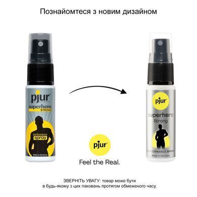Спрей-пролонгатор pjur Superhero Strong Spray 20 ml, з екстрактом імбиру, без анестетиків PJ12920 фото