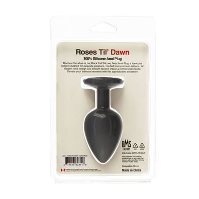 Анальна пробка BMS Roses Til&rsquo; Dawn Silicone Anal Plug Large SX3149 фото