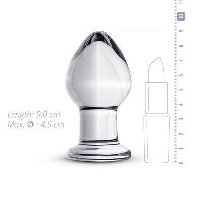 Скляна анальна пробка Gildo Glass Buttplug No. 26 SO4420 фото