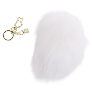 Металева анальна пробка &mdash; кролячий хвіст LOCKINK SEVANDA White Bunny-Tail Anal Pear-shape Plug SX0868 фото