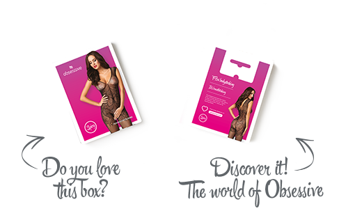 Бодістокінг Obsessive Bodystocking F234 S/M/L, абстрактний малюнок, глибоке декольте SO7230 фото