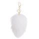 Металева анальна пробка &mdash; кролячий хвіст LOCKINK SEVANDA White Bunny-Tail Anal Pear-shape Plug SX0868 фото 5