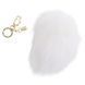Металева анальна пробка &mdash; кролячий хвіст LOCKINK SEVANDA White Bunny-Tail Anal Pear-shape Plug SX0868 фото 2