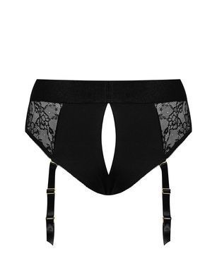 Мереживні трусики для страпона з підв&rsquo;язками для панчіх Strap-On-Me DIVA HARNESS - XS SX2280 фото