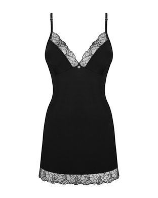 Сорочка та трусики Obsessive Bella Rou chemise & thong XL/2X SO7860 фото