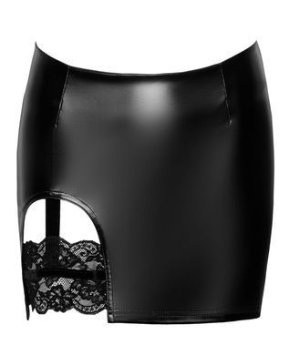 Спідниця Noir Handmade F345 Powerwetlook skirt with garter - M SX2135 фото
