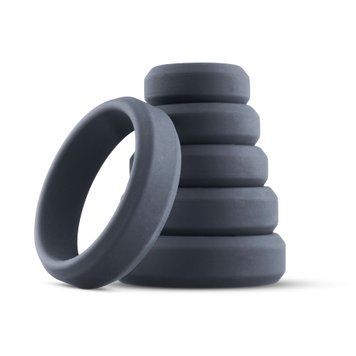 Набір ерекційних кілець Boners 6-Piece Cock Ring Set, діаметр від 2,6 до 5,7 см, силікон SO8847 фото