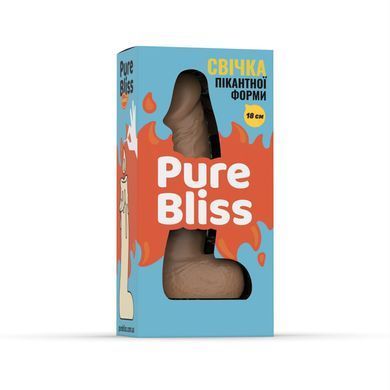 Свічка у вигляді члена Pure Bliss BIG Brown 18 см SX1651 фото