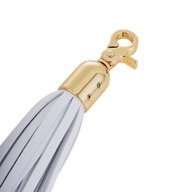 Анальна пробка з флогером LOCKINK SEVANDA White Pony-Tail Anal Pear-shape Plug SX0869 фото