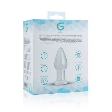 Скляна анальна пробка Gildo Glass Buttplug No. 24 SO4620 фото