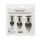 Набір силіконових анальних пробок BMS Roses Til&rsquo; Dawn Silicone Anal Plug Kit Starter Kit Black SX3150 фото 5
