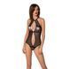 Сітчасте боді з мереживом на грудях Passion SATARA BODY S/M black SO8470 фото 1
