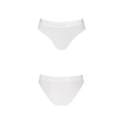 Трусики з прозорою вставкою Passion PS006 PANTIES S, white SO4237 фото