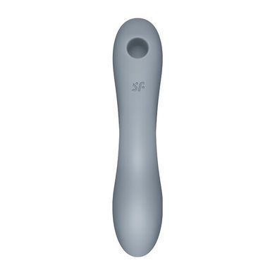 Вакуумний стимулятор з вібрацією Satisfyer Curvy Trinity 3 BlueGrey SO6118 фото