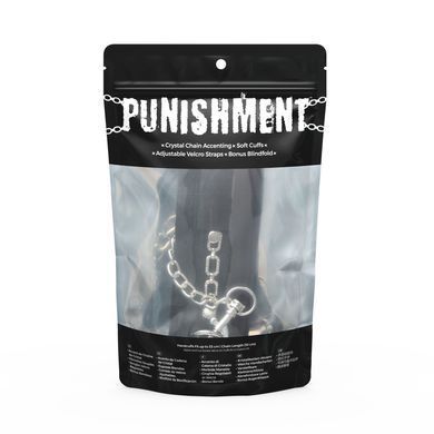 Наручники Punishment - Crystal Detail Handcuffs - Black SX2227 фото
