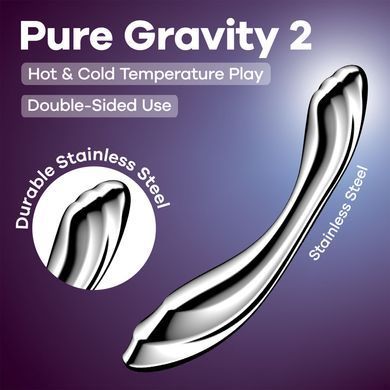 Металевий дилдо Satisfyer Pure Gravity 2 SX3254 фото