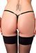 Трусики Noir Handmade P014 Dominae PVC panty with silver clasp 3XL SX4228 фото 2