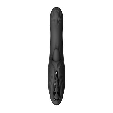 Смарт-вібратор Zalo Ares Obsidian Black, підігрів, 3 мотори, язичок для клітора, стимуляція точки G SX2694 фото