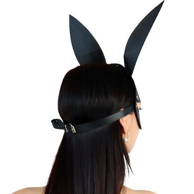 Шкіряна маска Зайчика Art of Sex - Bunny mask, колір Чорний SO9644 фото