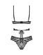 Комплект Obsessive Blomentis 2-pcs set, XL/2XL, мереживний, ліф із зав&rsquo;язками на спині, трусики-сліпи SX1032 фото 4