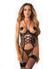 Корсет Obsessive Dominna cupless corset & crotchless thong L/XL SX3564 фото 1