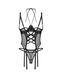 Корсет Obsessive Dominna cupless corset & crotchless thong L/XL SX3564 фото 4