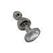 Металева анальна пробка Wooomy Lollypop Double Ball Metal Plug M, діаметр 3,1 см, довжина 9,4 см SO7414 фото 1