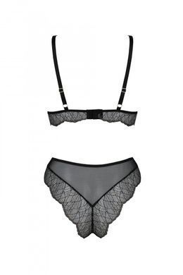 Комплект Passion AMBERLY SET black, XXL/XXXL, бралет і трусики бразиліана SX0466 фото