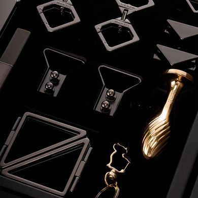 БДСМ-набір LOCKINK All-in-1 BDSM Play Kit, чорний, ремені, маска, кляпи, анальні пробки, свічки SX0821 фото