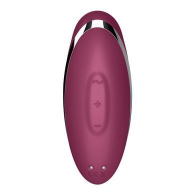 Вібростимулятор-пульсатор Satisfyer Tap & Climax 2 Red, ефект постукування пальцем SX2185 фото