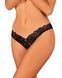 Мереживні стрінги Obsessive Donna Dream crotchless thong M/L Black, відкритий доступ SO8643 фото 1