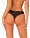 Мереживні стрінги Obsessive Donna Dream crotchless thong M/L Black, відкритий доступ SO8643 фото 2