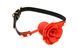 Силіконовий кляп з трояндою Master Series: Blossom Silicone Rose Gag &ndash; Red SO8801 фото 1