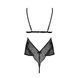 Боді Passion AMBERLY BODY 6XL/7XL black, асиметричний крій, мереживний ліф, золота нитка SO7050 фото 4