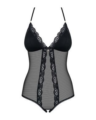 Сітчастий боді з відкритими сідницями Obsessive 841-TED-1 teddy S/M, чорний SO7184 фото
