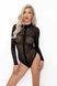 Боді під леопард Noir Handmade F287 Leopard flock bodysuit with long sleeves, XXL, довгий рукав SX0181 фото 1