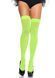 Щільні неонові панчохи Leg Avenue Nylon Thigh Highs Neon Green, one size SO7984 фото 1