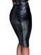 Спідниця-олівець зі шнурівкою Noir Handmade F152 Powerwetlook pencil skirt, XXL, з мокрим ефектом SX0033 фото 1