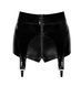 Шортики Noir Handmade F325 Glam, S, black, вініл, висока талія, кріплення для панчіх, з доступом SX0381 фото 6